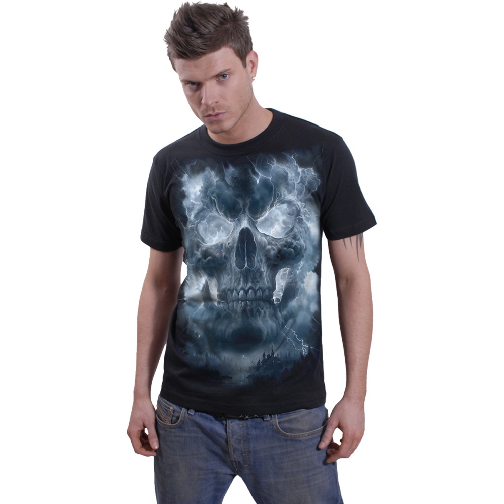 Spiral - Grave Skies Heren Tshirt - Zwart